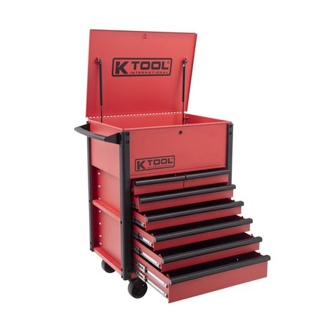 K-TOOL INTERNATIONAL Service Cart, 7 Drawer, Red KTI75123